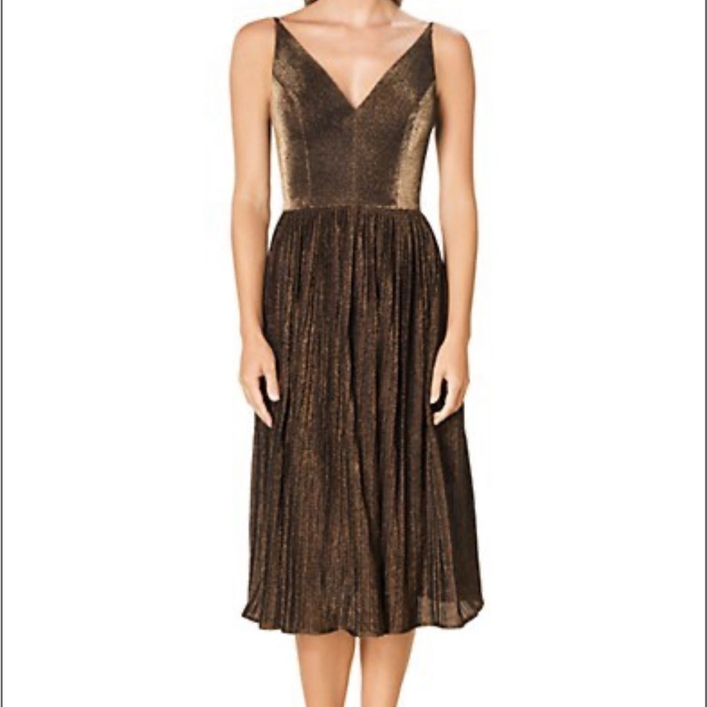 Dress the Population Gold Dress